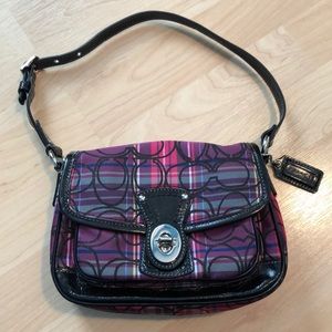 Coach plaid handbag